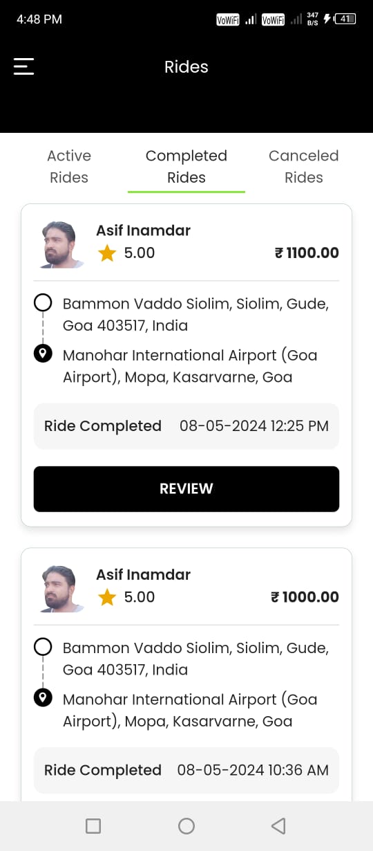 Goencar App Screen 4